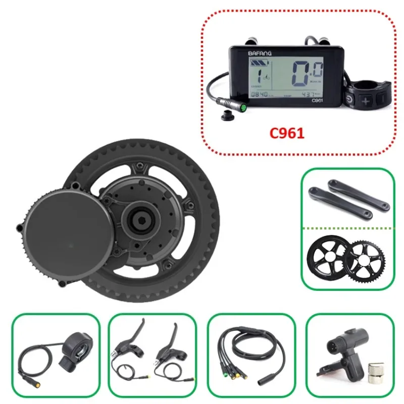 G340 ミッドドライブモーターキット C961 ディスプレ - Mid Drive Motor Kit 52V 1000W のレビューと価格