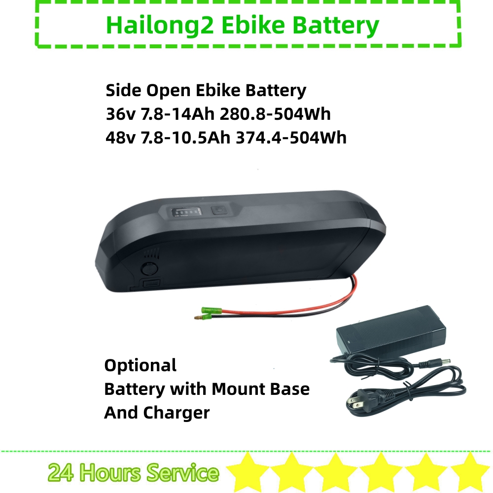 Hailong-電動自転車用バッテリー,36v,10.4ah - Ebike Battery 48V 20Ah Hailong のレビューと価格