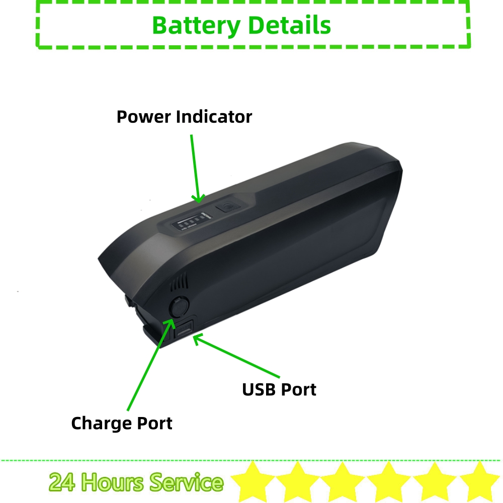 Hailong-電動自転車用バッテリー,36v,10.4ah - Ebike Battery 48V 20Ah Hailong のレビューと価格
