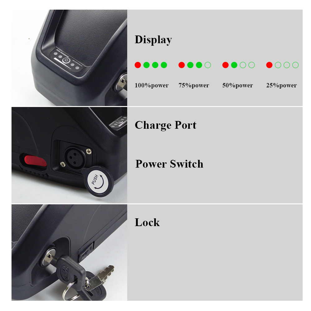 ハイルン電動自転車バッテリー 48V 52V 17.5Ah  - Ebike Battery 48V 20Ah Hailong のレビューと価格
